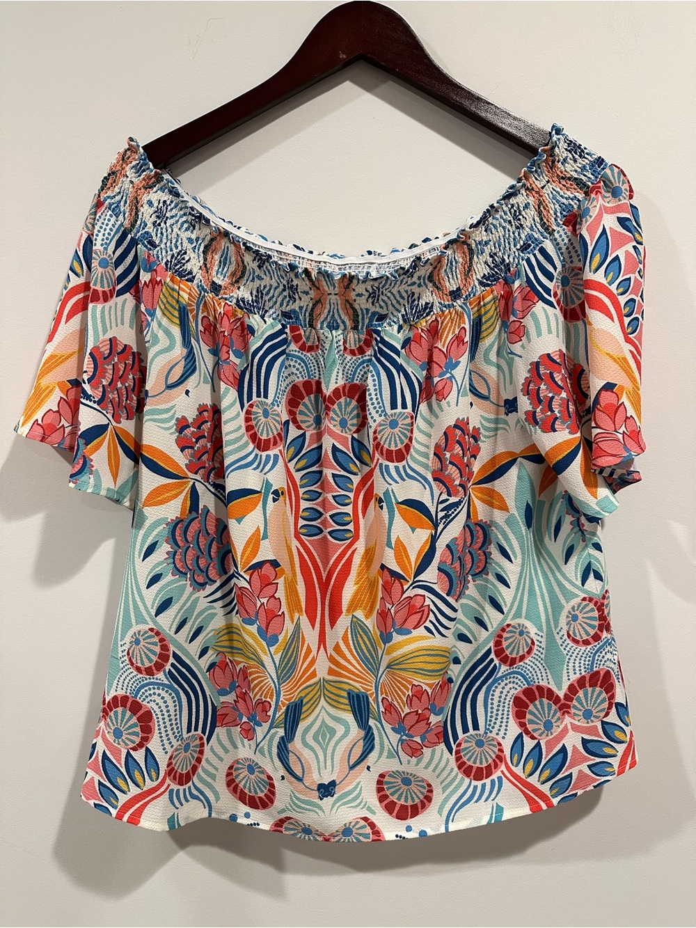 Flying Tomato Multicolor Floral Off-Shoulder Blouse